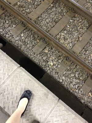 ☆線路にね☆